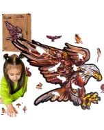 Puzzle drewniane eko 68 Orzeł karpacki A4