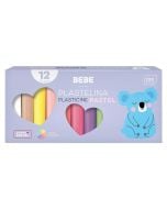 Plastelina 12 kolorów BB Pastel