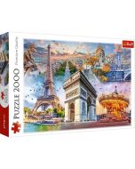 Puzzle 2000 Weekend w Paryżu TREFL