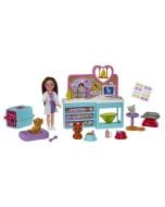 Barbie Chelsea Zestaw weterynarz + lalka