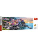 Puzzle 500 Panorama Vernazza o zachodzie słońca