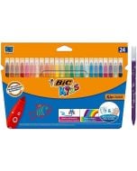 Flamastry Kids Couleur 24 kolory BIC