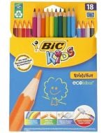Kredki ołówkowe Kids Evolution 18 kolorów BIC