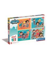Puzzle 4w1 Super Kolor DC Superfriends