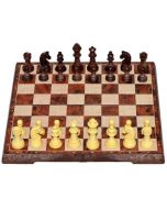 Szachy i warcaby 2w1 magnetyczne 31x31cm