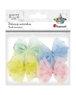 Aplikacje materiałowe kokardki 55x50mm 4szt