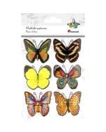 Naklejki papierowe motyle 6szt
