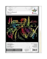 Papier do wydrapywanek 210x290mm czarny 10szt.