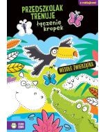 Przedszkolak trenuje łączenie kropek. Wesołe..