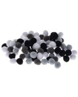 Pompony szare 10mm 100szt