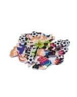 Naklejki z pianki football 18szt