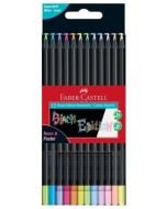 Kredki trójkątne Black Edition 12 kolorów