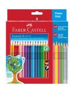 Kredki ołówkowe Grip 2001 22 kolory + 2 ołówki