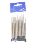 Wkład do długopisów metal Non Stop 1mm cz. (20szt)