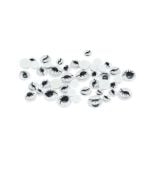 Ruchome oczka z rzęsami 44szt