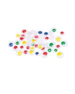 Ruchome oczka z kolorowymi źrenicami 44szt