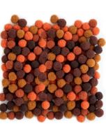 Pompony brązowe 10mm 100szt