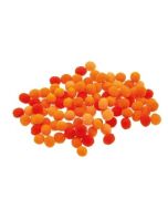 Pompony pomarańczowe 10mm 100szt