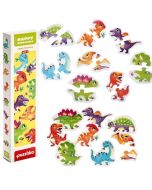 Puzzle szczęśliwe dinozaury