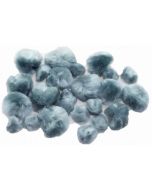 Pompony puszyste szare 24szt