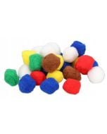 Pompony puszyste MIX 5cm 30szt
