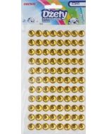 Dżety samoprzylepne złote 8mm 88szt