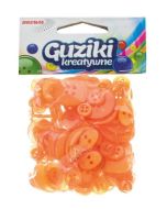 Guziki kreatywne pomarańczowe 40g