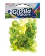 Guziki kreatywne zielone 40g