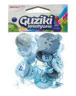 Guziki kreatywne niebieskie 40g