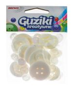 Guziki kreatywne białe 40g