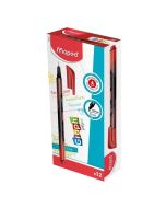 Cienkopis Graph Peps deco czerwony (12szt) MAPED