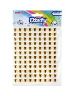 Dżety samoprzylepne serca złote 108szt