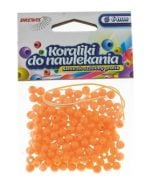 Koraliki do nawlekania złote + sznurek 6mm 16g