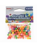 Koraliki do nawlekania multikolor+ sznurek 6mm 16g