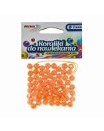 Koraliki do nawlekania złote + sznurek 8mm 16g