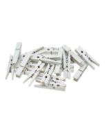 Klamerki białe 4,5cm 20szt