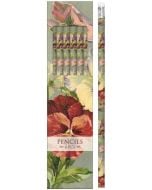 Ołówki ozdobne STPEN13 bratki - zestaw 6 sztuk