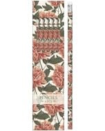 Ołówki ozdobne STPEN18 piwonie - zestaw 6 sztuk