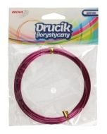 Druciki florystyczne 3mx2mm różowe
