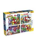 Puzzle podłogowe dwustronne Maxi 4x48 Spidey