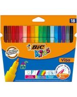 Flamastry Kids Visa 18 kolorów BIC