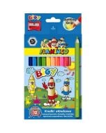 Kredki ołówkowe Jumbo Bigy 12 kolorów