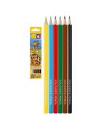 Kredki ołówkowe sześciokątne 6 kolorów