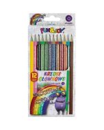 Kredki ołówkowe brokatowe 12 kolorów