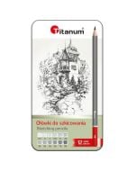 Ołówki do szkicowania 8B-2H 12 sztuk