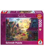 Puzzle 1000 Rose Cat Khan, Smocza poczta