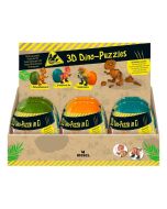 Puzzle Dino 3D w jajku MIX