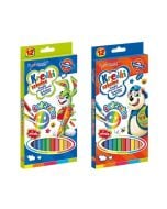 Kredki szkolne ścieralne 12 kolorów BAMBINO