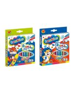 Flamastry brokatowe 12 kolorów BAMBINO