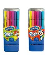 Flamastry w pudełku plastikowym 12 kolorów BAMBINO